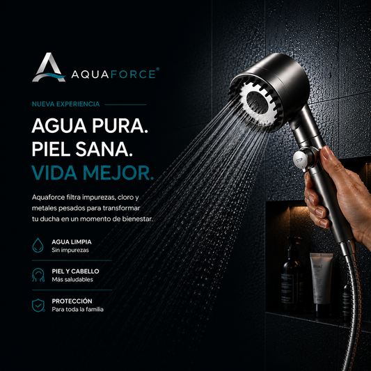 🚿AquaForce™ — Alcachofa de Ducha de Alta Presión con Filtración